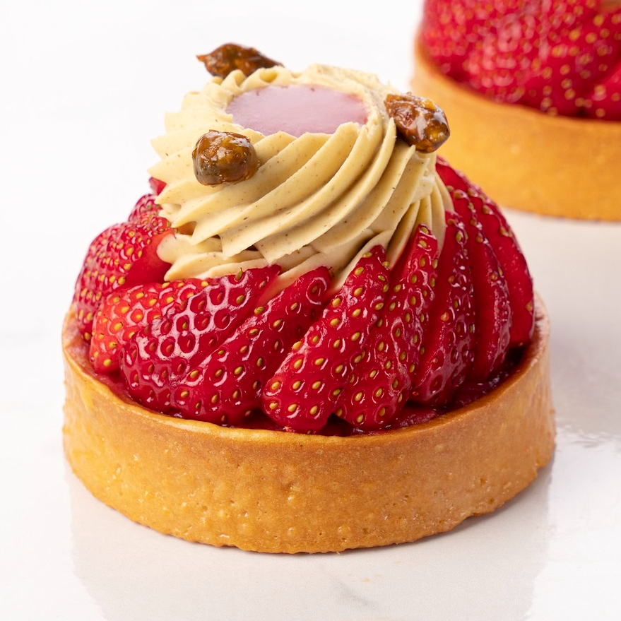 Strawberry and Pistachio tartlet