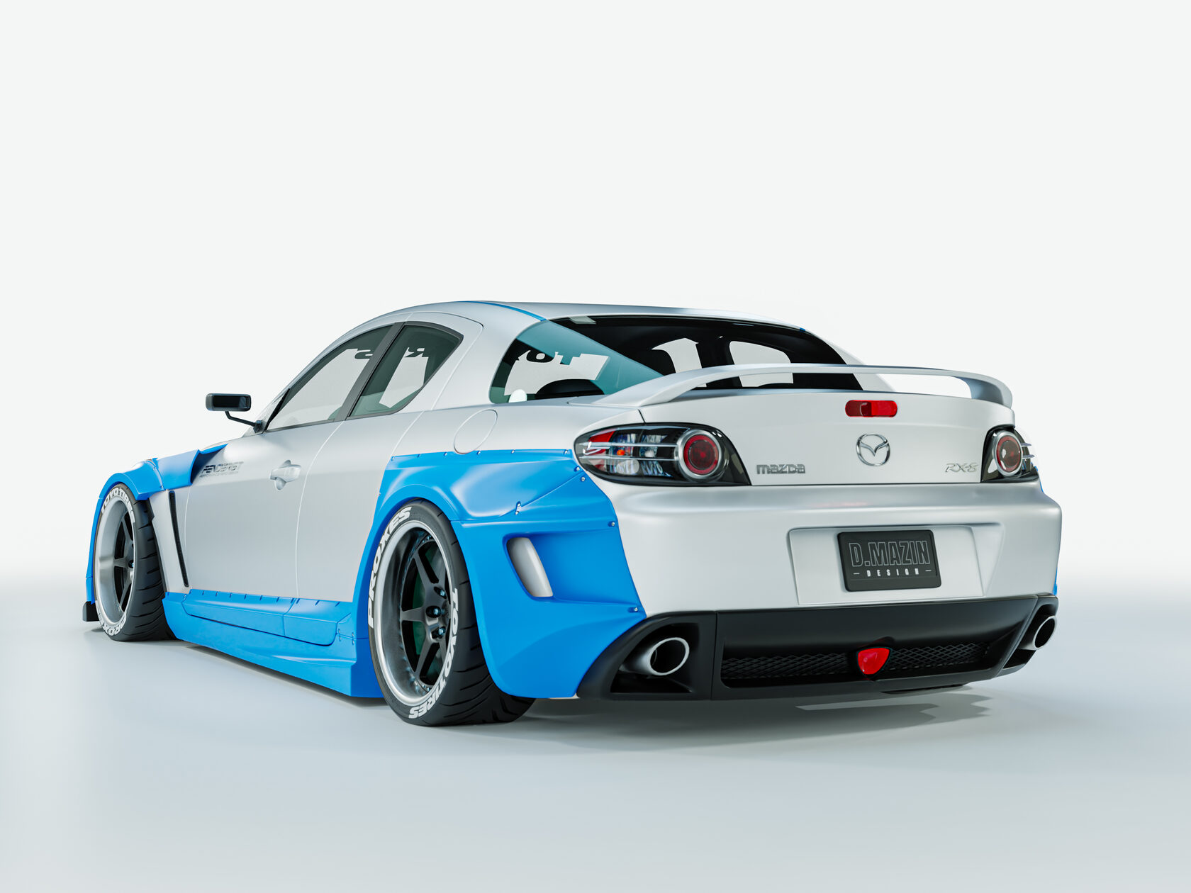 FENDERIST SPEC S 50mm fender flares kit / WIDE BODY KIT Mazda RX8 2003