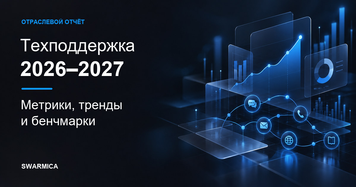 Обложка материала: Техническая поддержка 2026–2027: метрики, тренды и бенчмарки