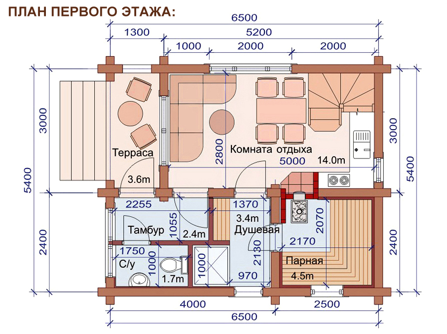 Проект гостевой бани