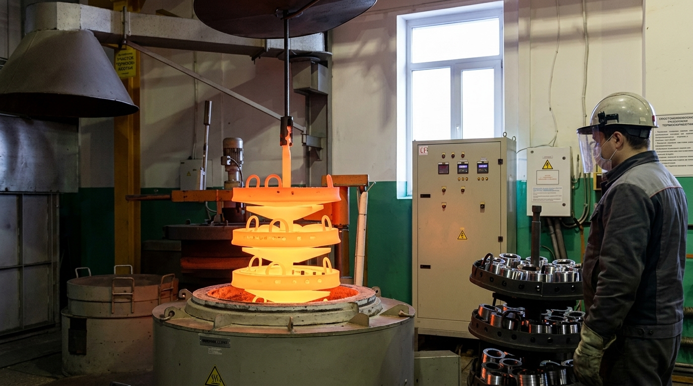 Газовая цементация валов