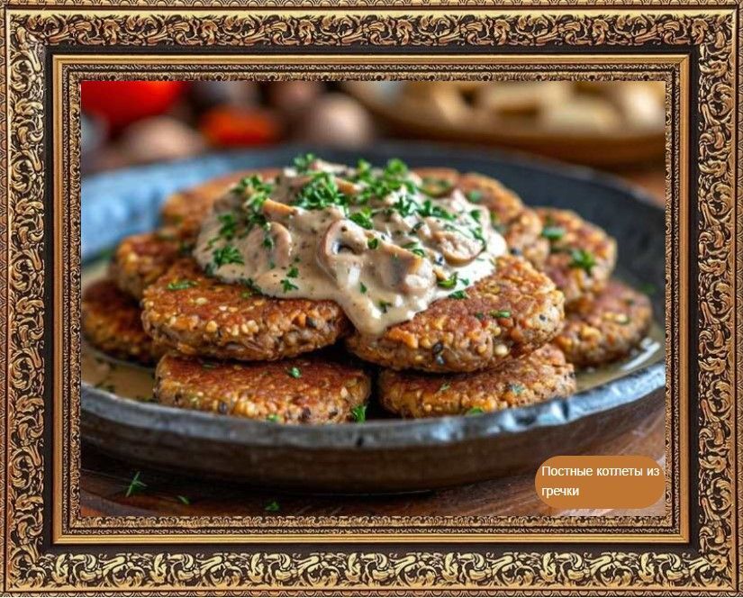 постные котлеты из гречки