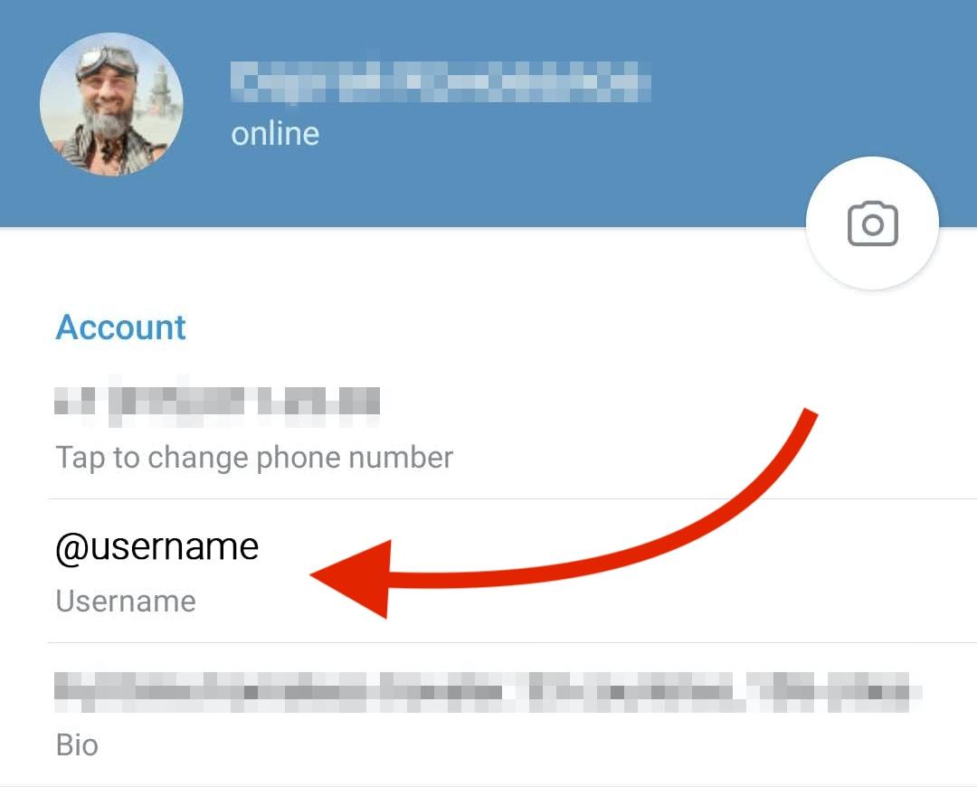 Username в телеграмме на телефоне (99) фото