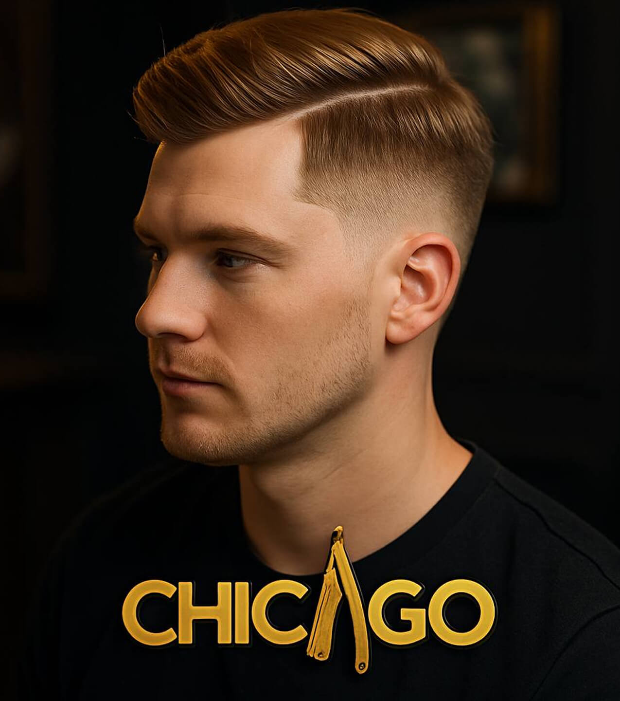 Стрижка Classic Side Part — барбершоп CHICAGO, Екатеринбург