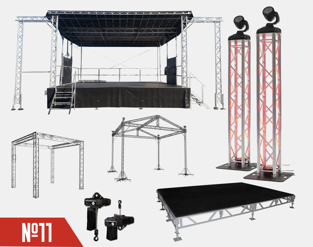 Оборудование для сцены. Металлоконструкции сцены. Сцена металлическая конструкция. Фермы для сценического оборудования. Фермовые конструкции для сцены.