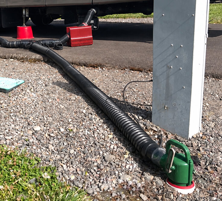 RV sewer hookup