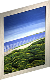 Вид на летнее Балтийское море на картине художника Владимира Толкачева