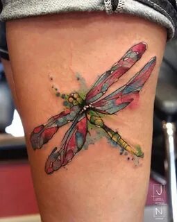 Татуировка женская полинезия на спине стрекоза | Art of Pain