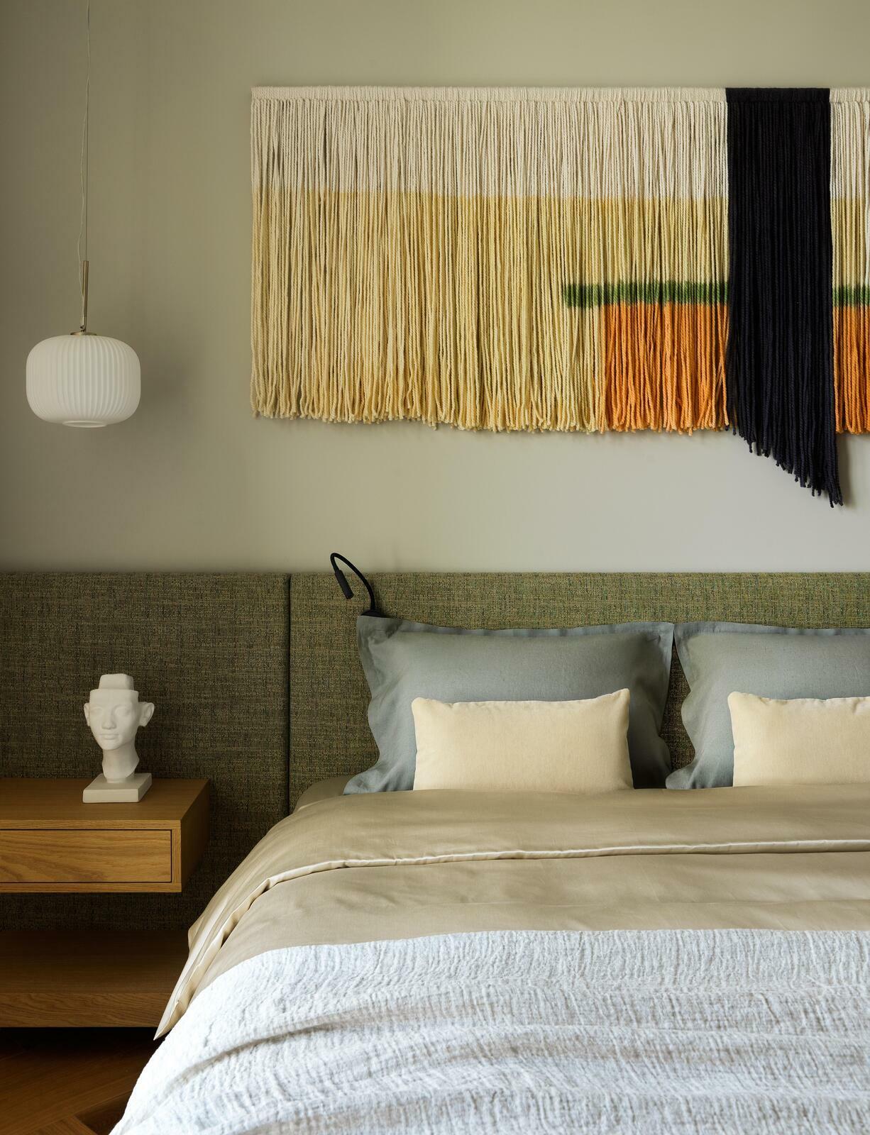 Спальня в квартире в ЖК Дирижабль по проекту дизайнера интерьера Екатерины Фёдоровой