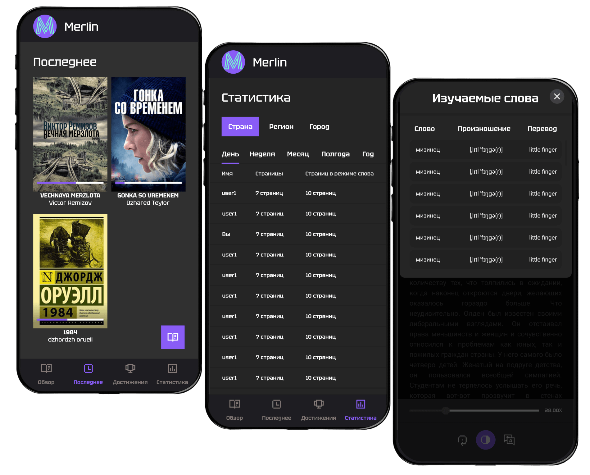 MERLIN — Приложение для изучения английского