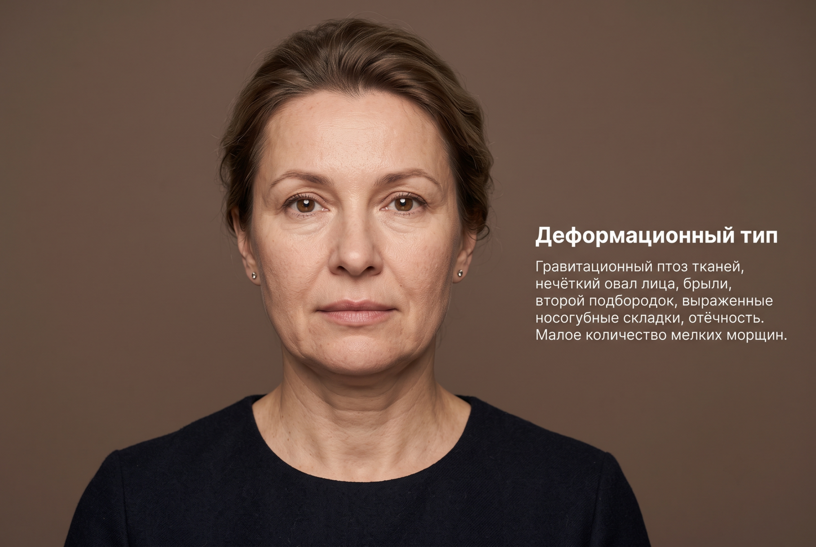 Деформационный тип старения кожи лица