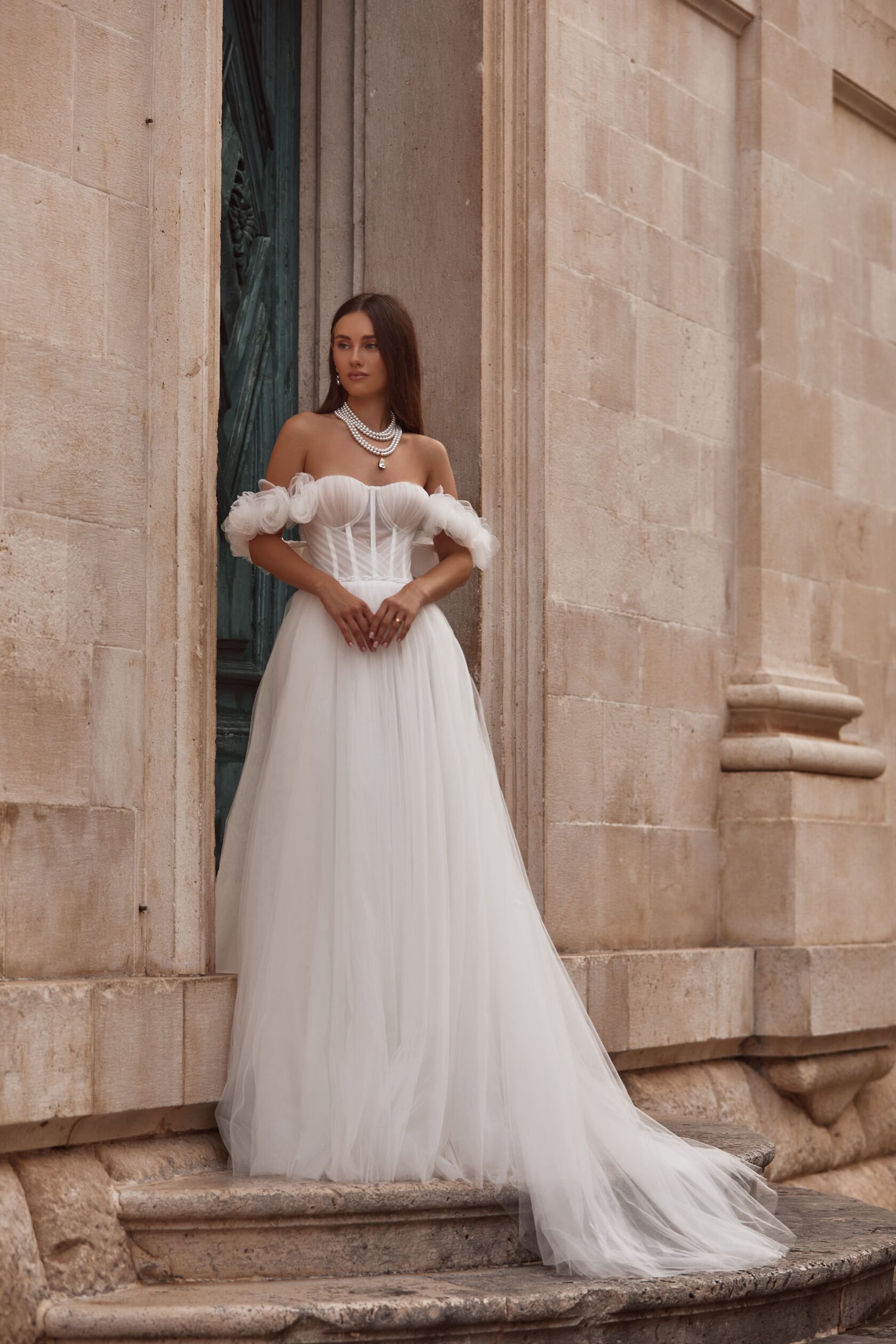 Свадебное платье с корсетом Ростов прокат