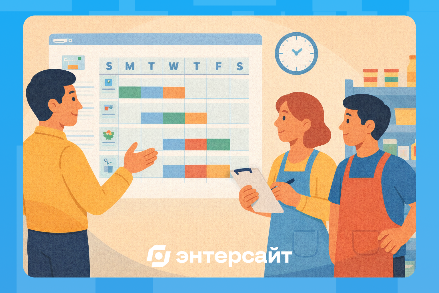 График смен и обязанности продавцов