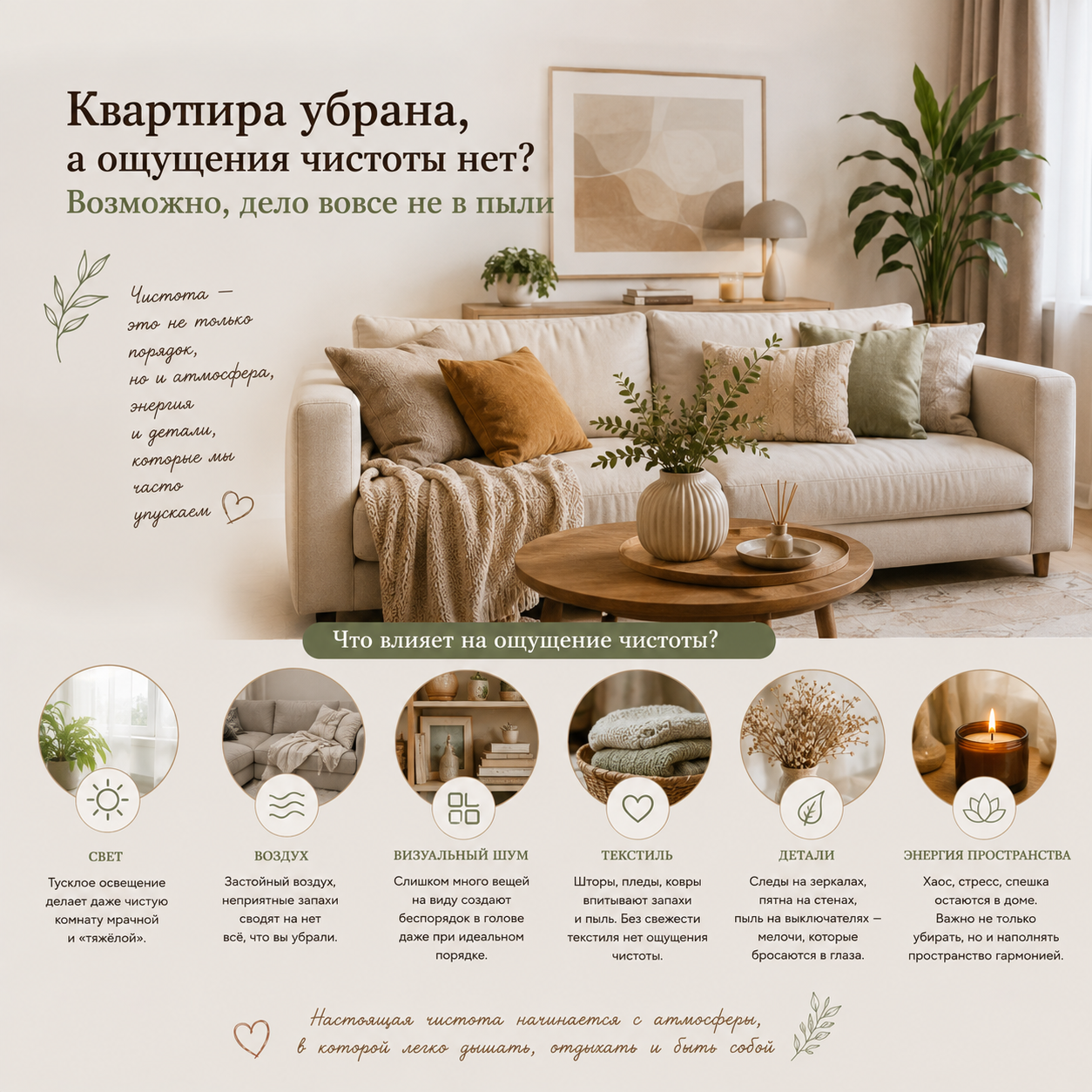 Почему даже чистая квартира может выглядеть неуютно - онлайн Ярмарка ручной работы - ресурс Я НАЙДУ