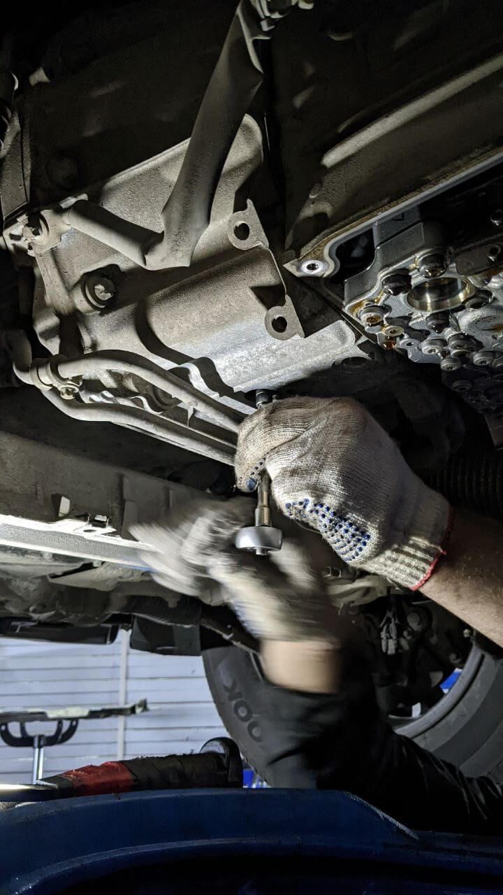 Слив масла из гидротрансформатора