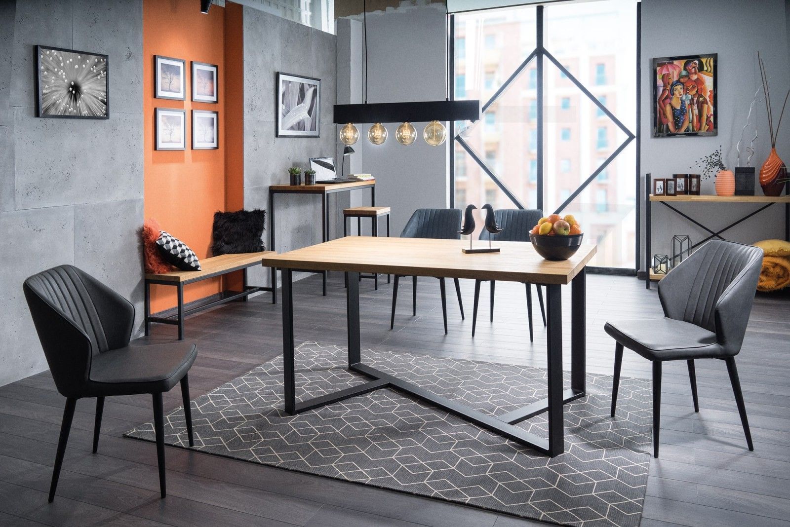 Обеденные столы в стиле [LOFT] из ценных пород дерева