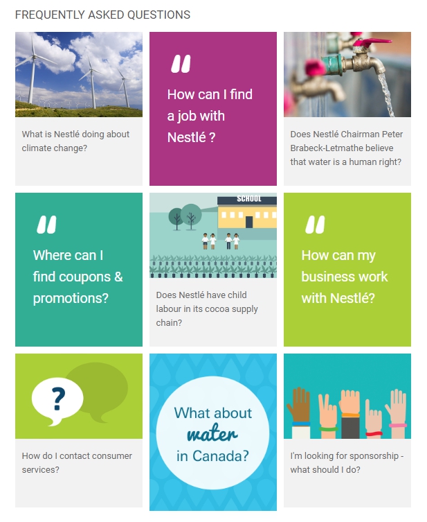 Об общественной деятельности компании www.nestle.com