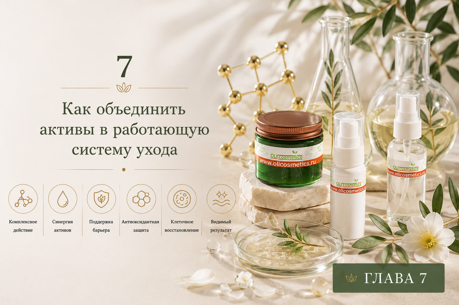 Как объединить активные компоненты в работающую комплексную систему ухода за кожей