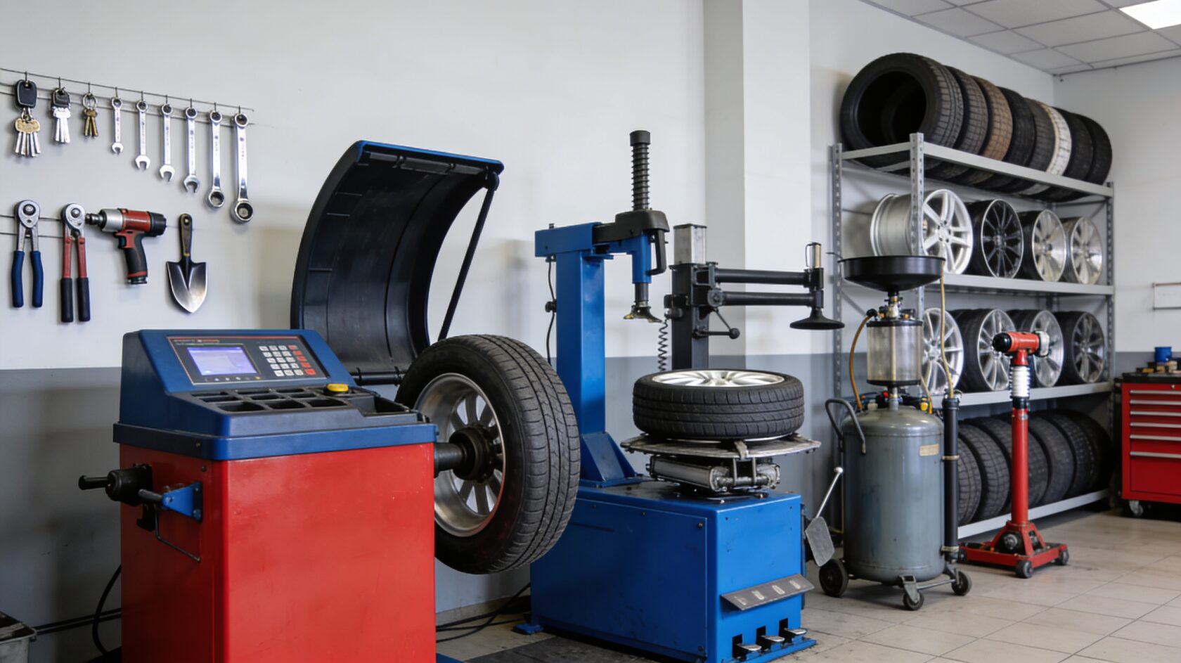 Какое оборудование нужно для шиномонтажа