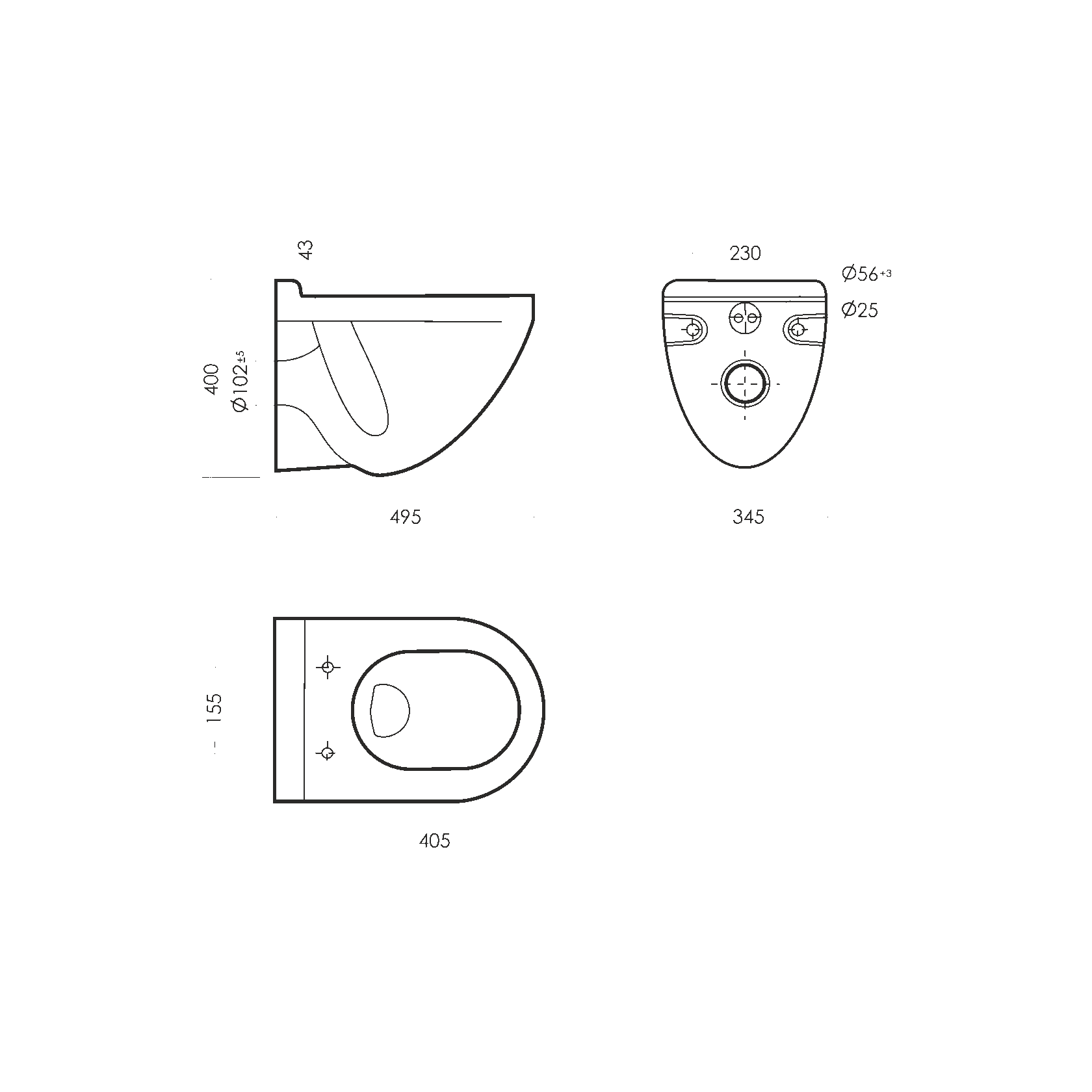 Attica DM подвесной унитаз
