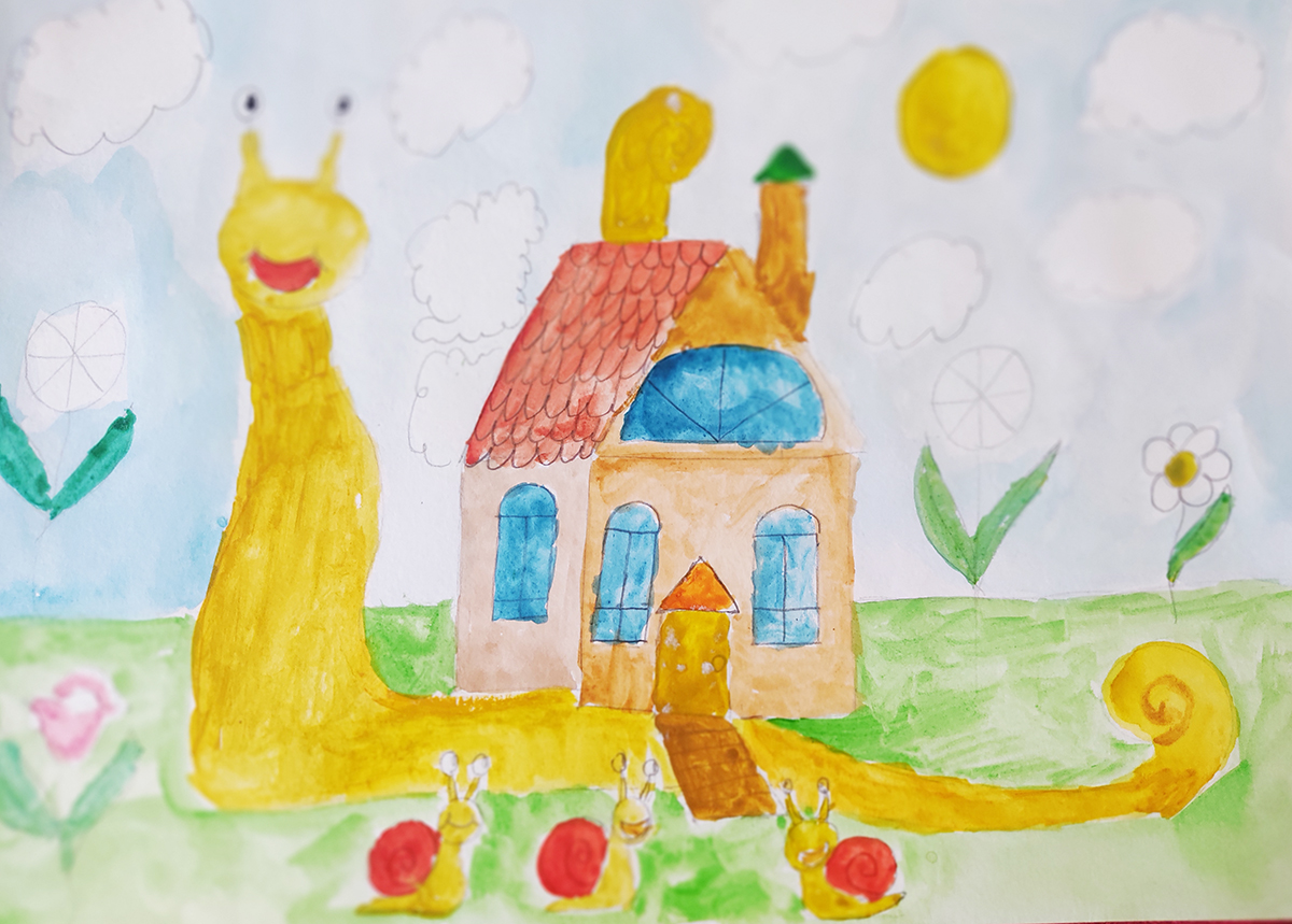 Фатіма - Мир у всьому світі - малюнок конкурсу дитячої творчості в Баку - Азербайджан