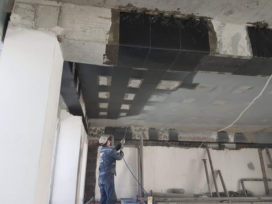 Огнезащита железобетонных конструкций. Вермикулитовая штукатурка огнезащита. Огнезащита железобетонных конструкций. Огнезащитная штукатурка для металлоконструкций. Огнезащита железобетонных конструкций.