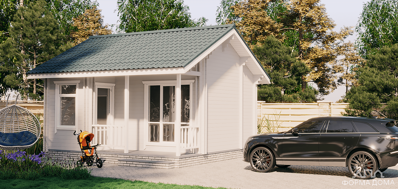 Большой барнхаус 8х14,7 в каталоге "Форма Дома"