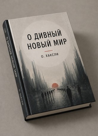 Обложка романа Олдоса Хаксли «О дивный новый мир»