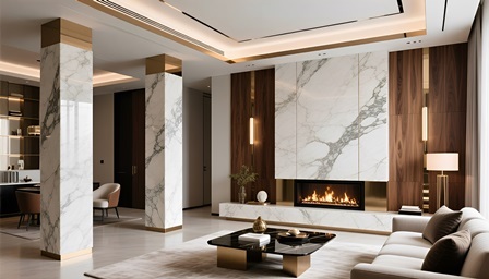 Интерьер гостиной, спроектированный студией DYNAMIC DESIGN