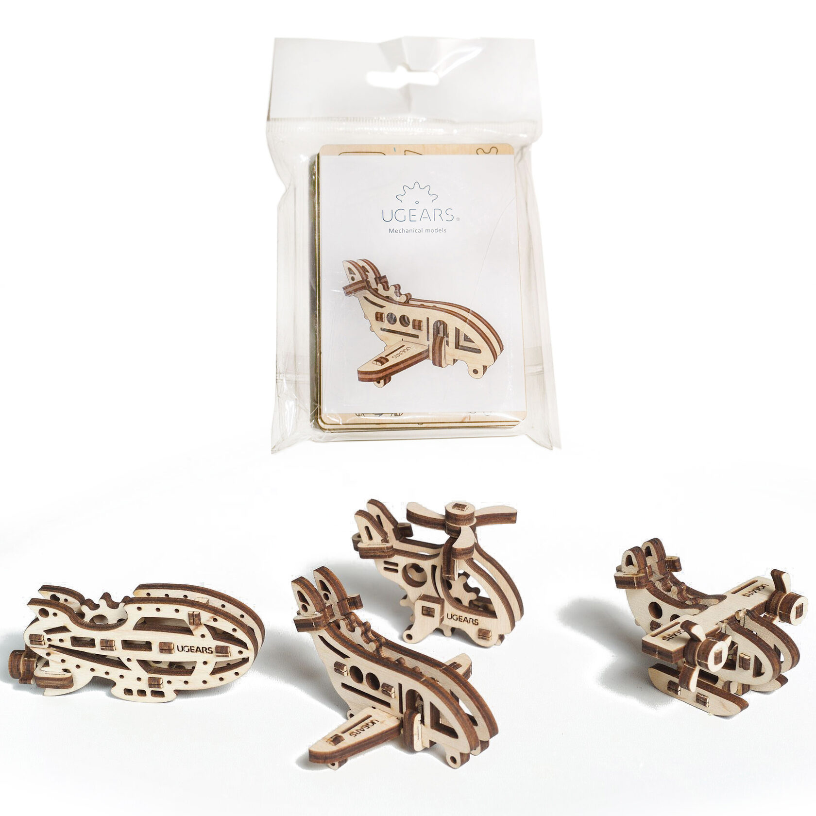 UGEARS Фиджет Самолеты купить в СПб | Югирс 3D конструктор из дерева