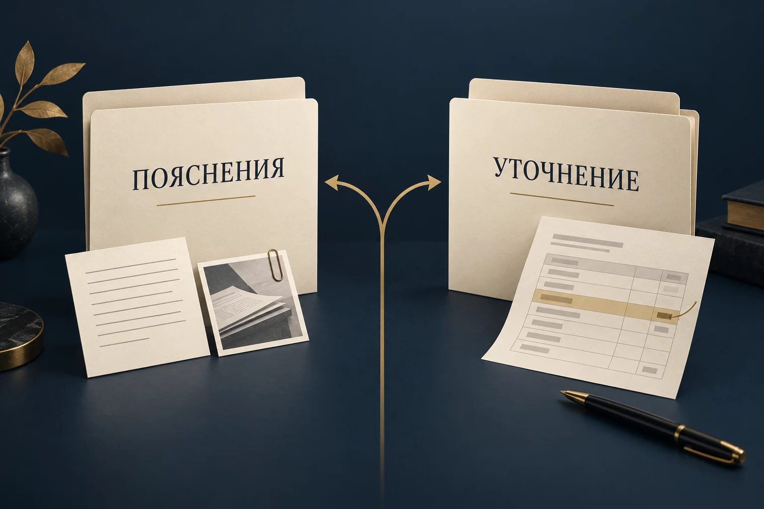 Концептуальная развилка между пояснением к декларации и её исправлением