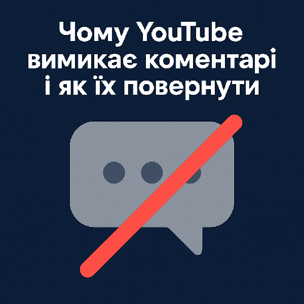 Чому YouTube відключає коментарі