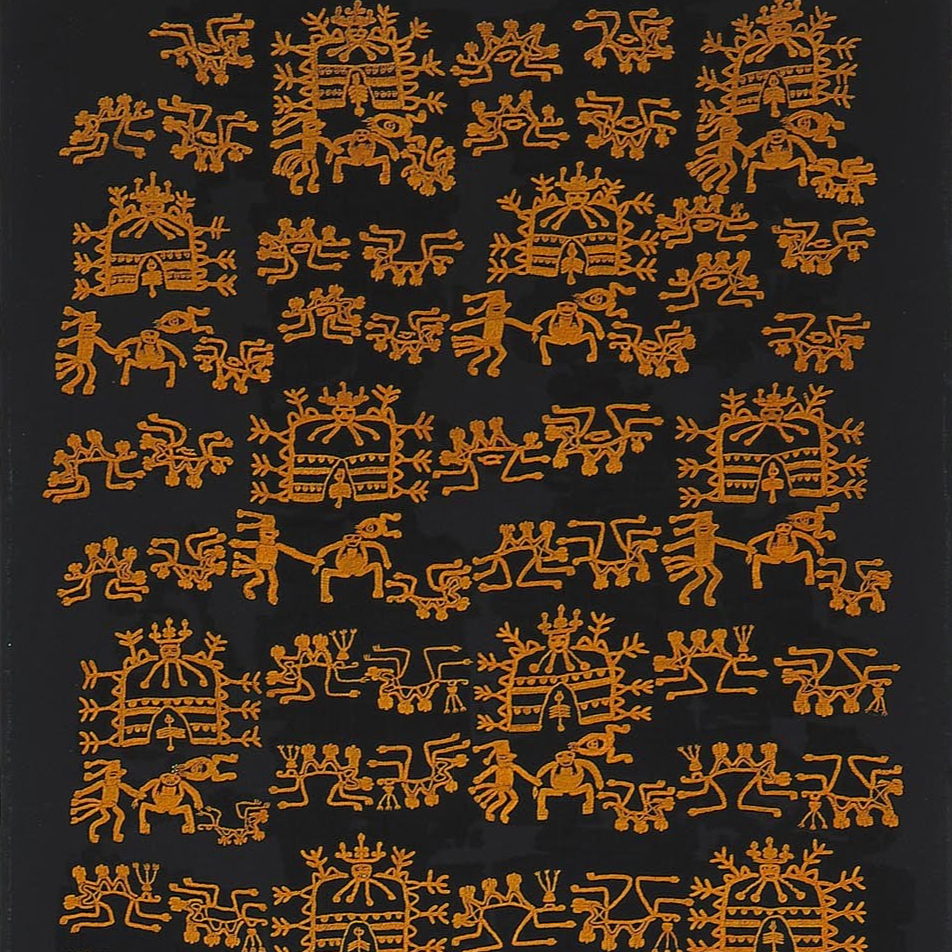 Фрагмент ткани с изображением сцены жертвоприношения. Наска, 4-7 вв. н.э. Коллекция Linden-Museum Stuttgart.