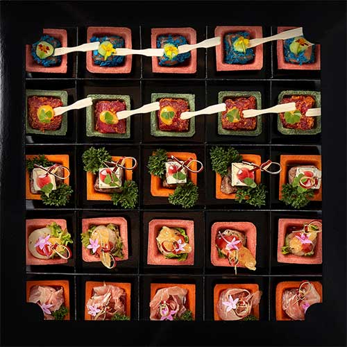 сет тартинка канапе и закуски