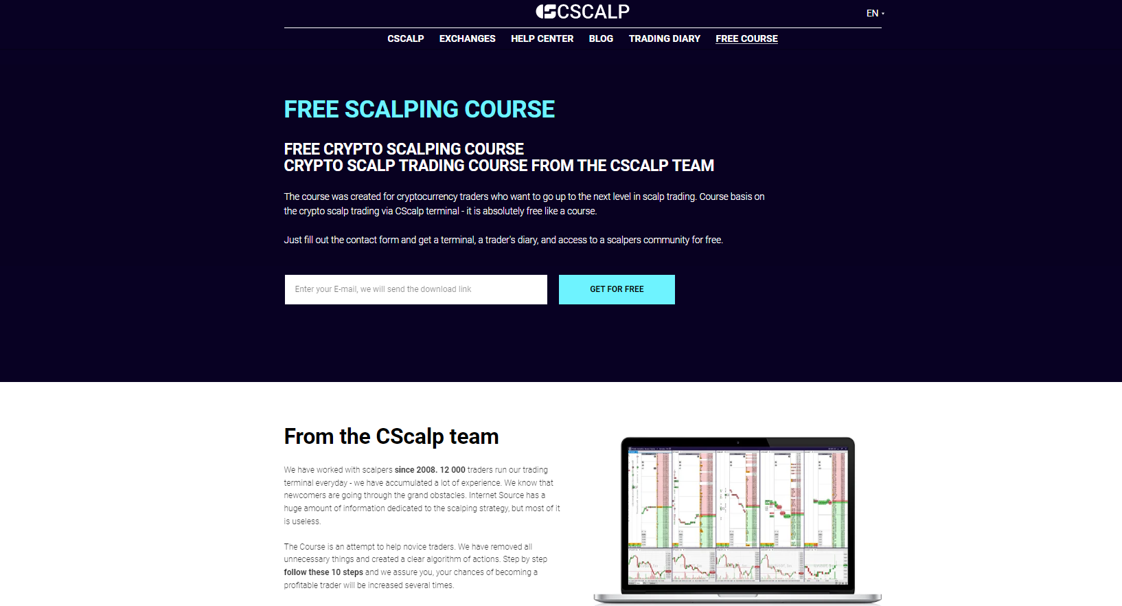 CScalp’s free trading course