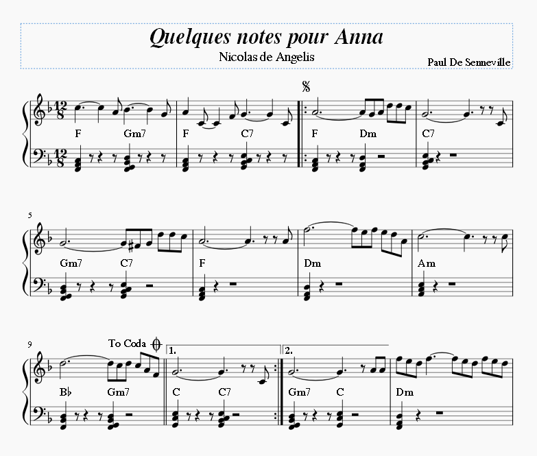 Quelques notes pour Anna