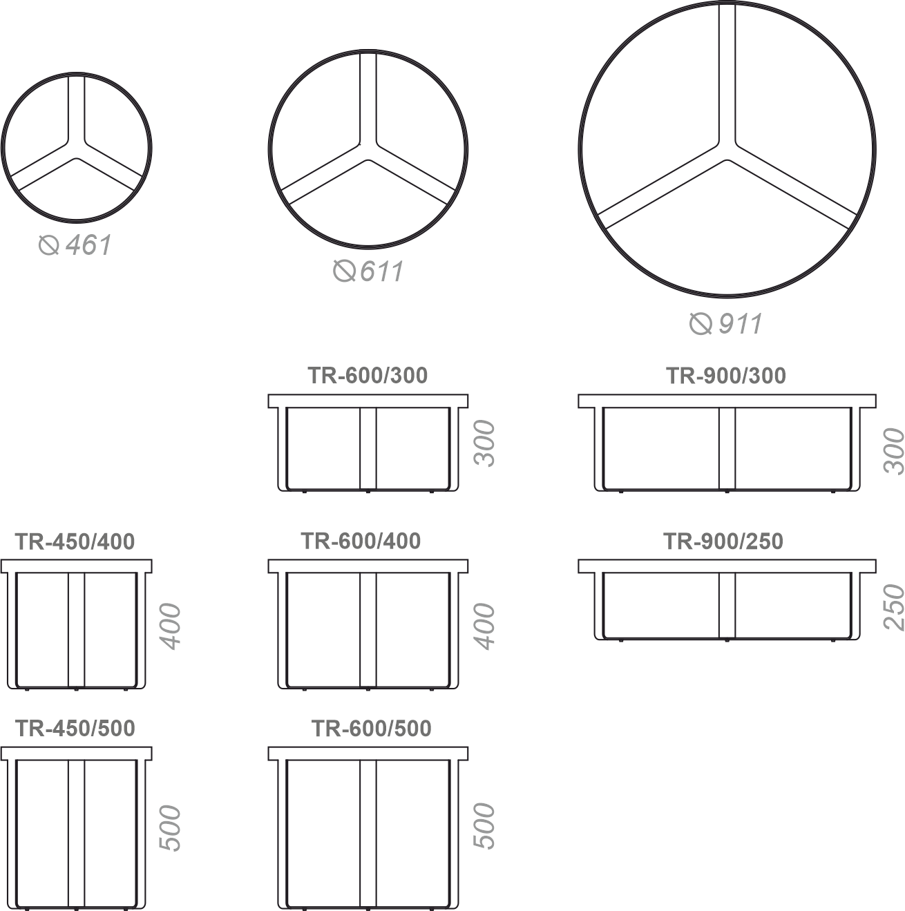 Купить круглый стол Terzo для гостиной и спальни Decona