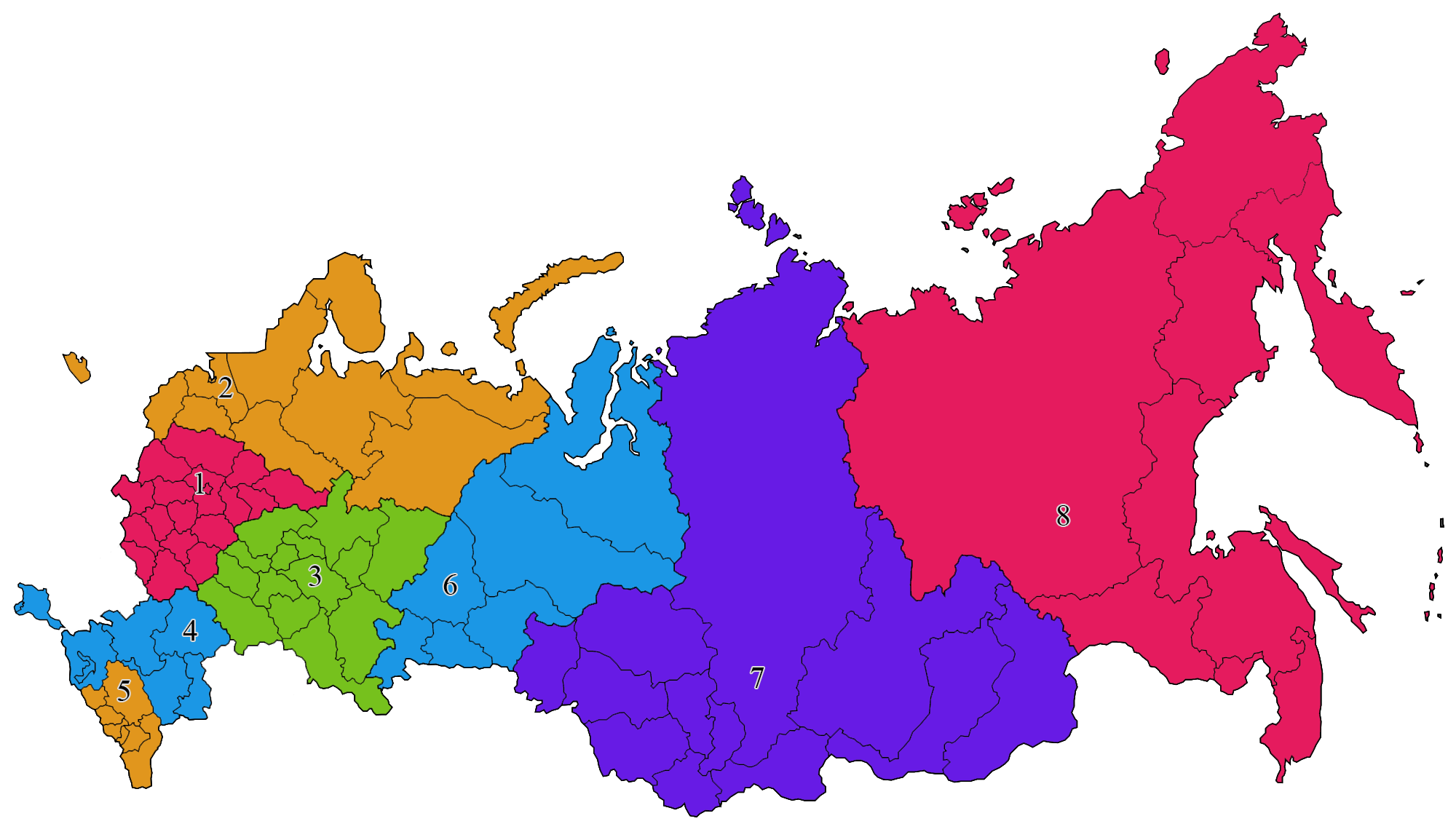 На всей территории россии имеет. Карта России федеральные округа 2020. Карта России с делением на федеральные округа. Деление России на федеральные округа 2020. Федеральные округа Российской Федерации карта 2021.