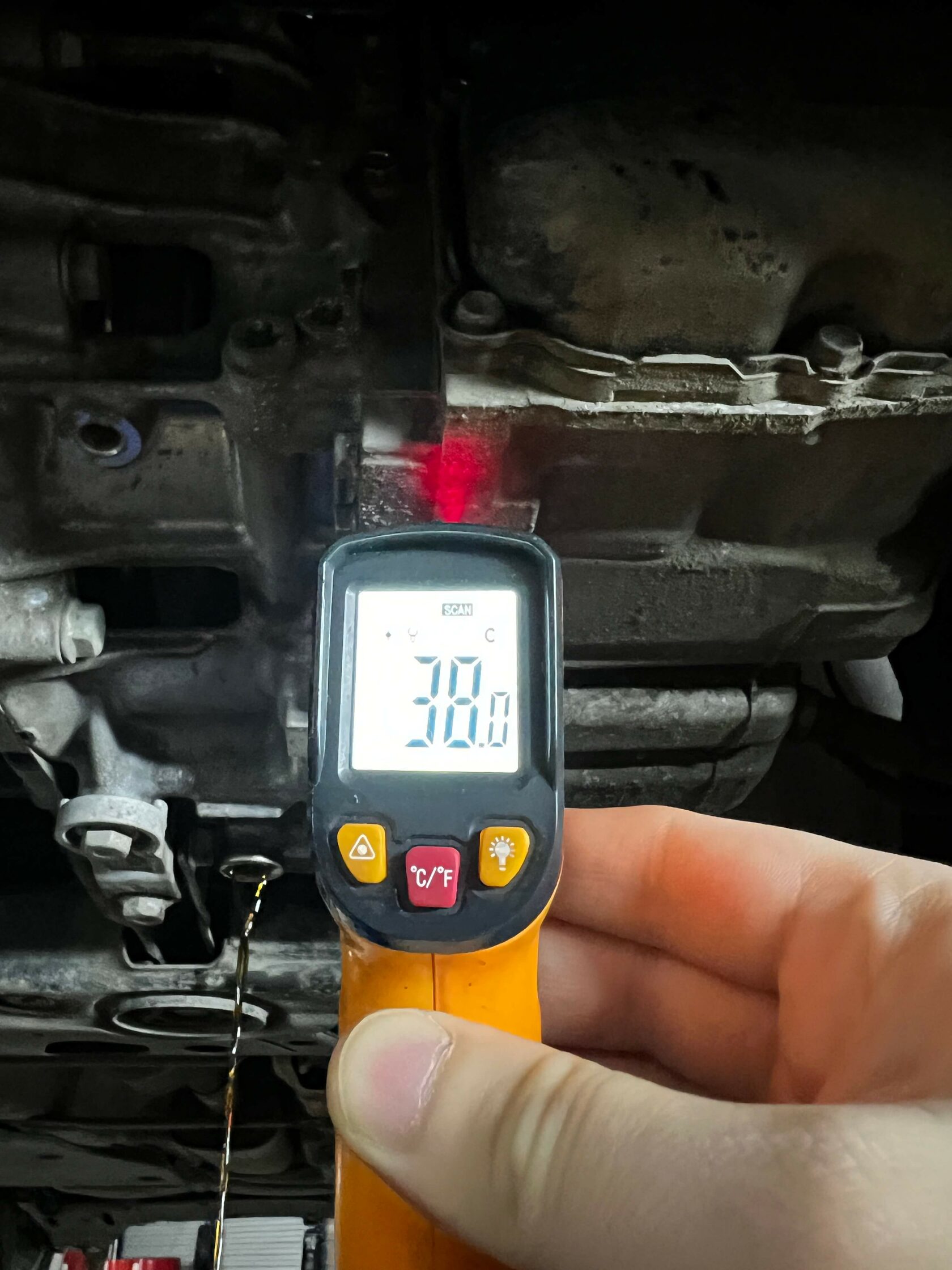 Контроль температуры АКПП пирометром