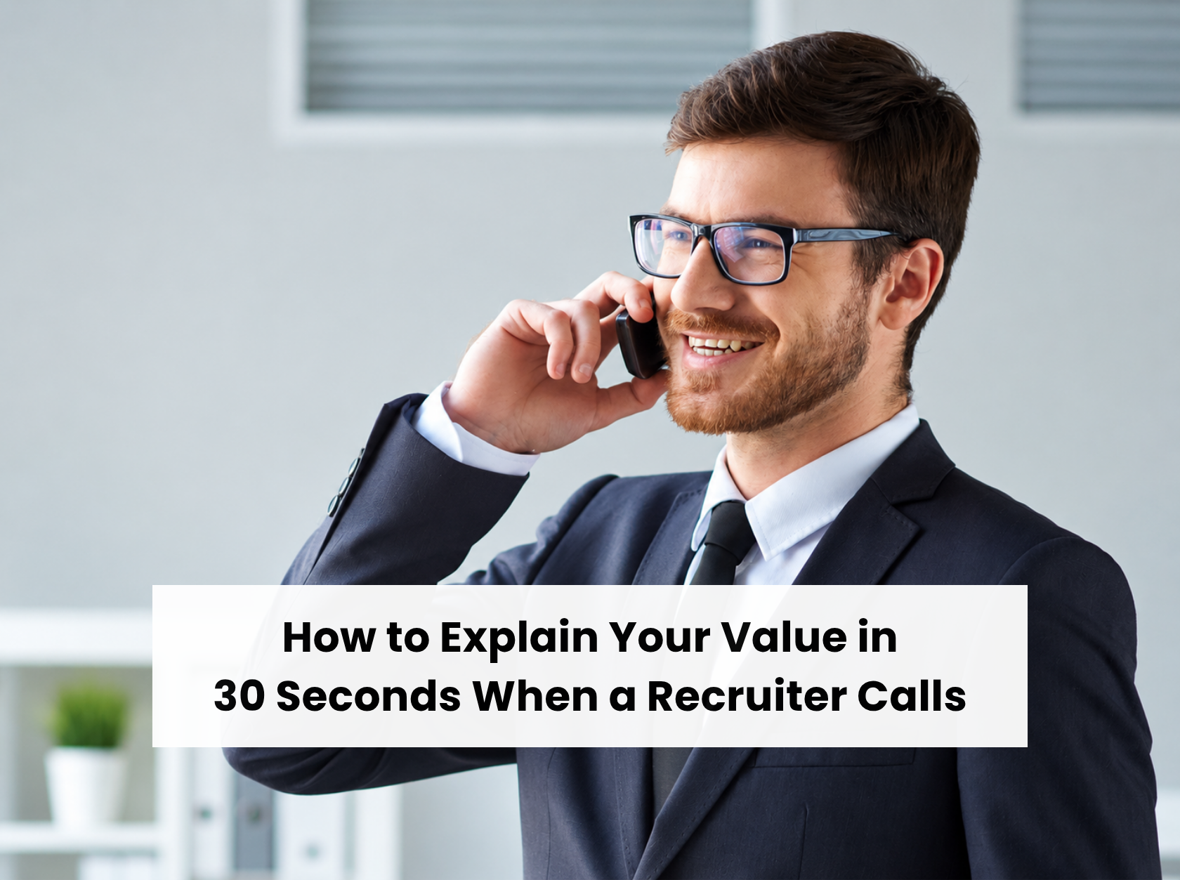 Job seeker explaining his professional value during a recruiter call about a job opportunity