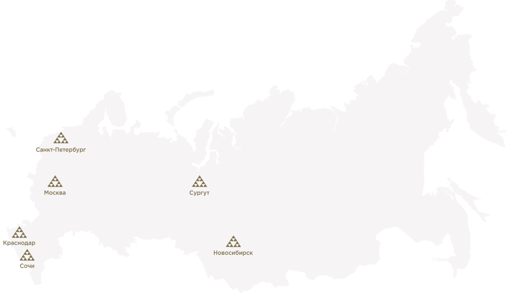 карта с представительствами