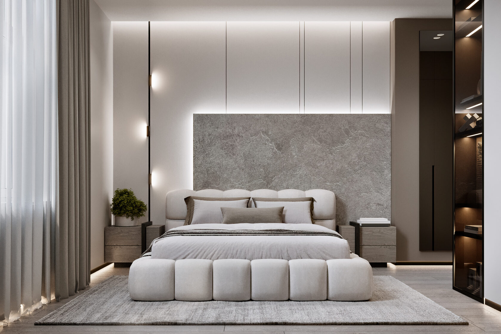 Дизайн интерьера спальни сына в современном стиле