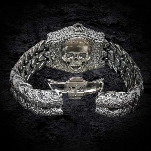 массивные часы из серебра, дорогие мужские часы, серебряные часы для мужчин.