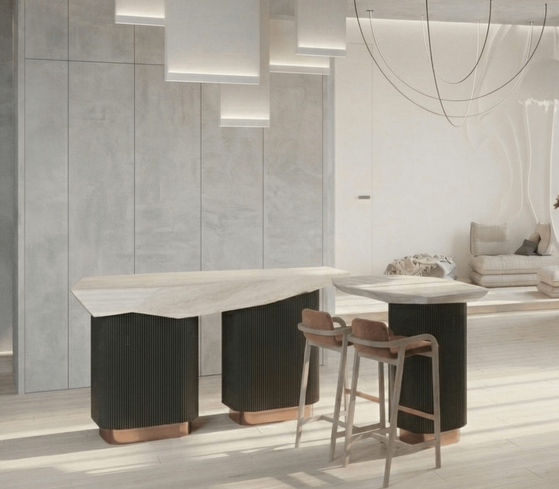 скрытые кухни фото