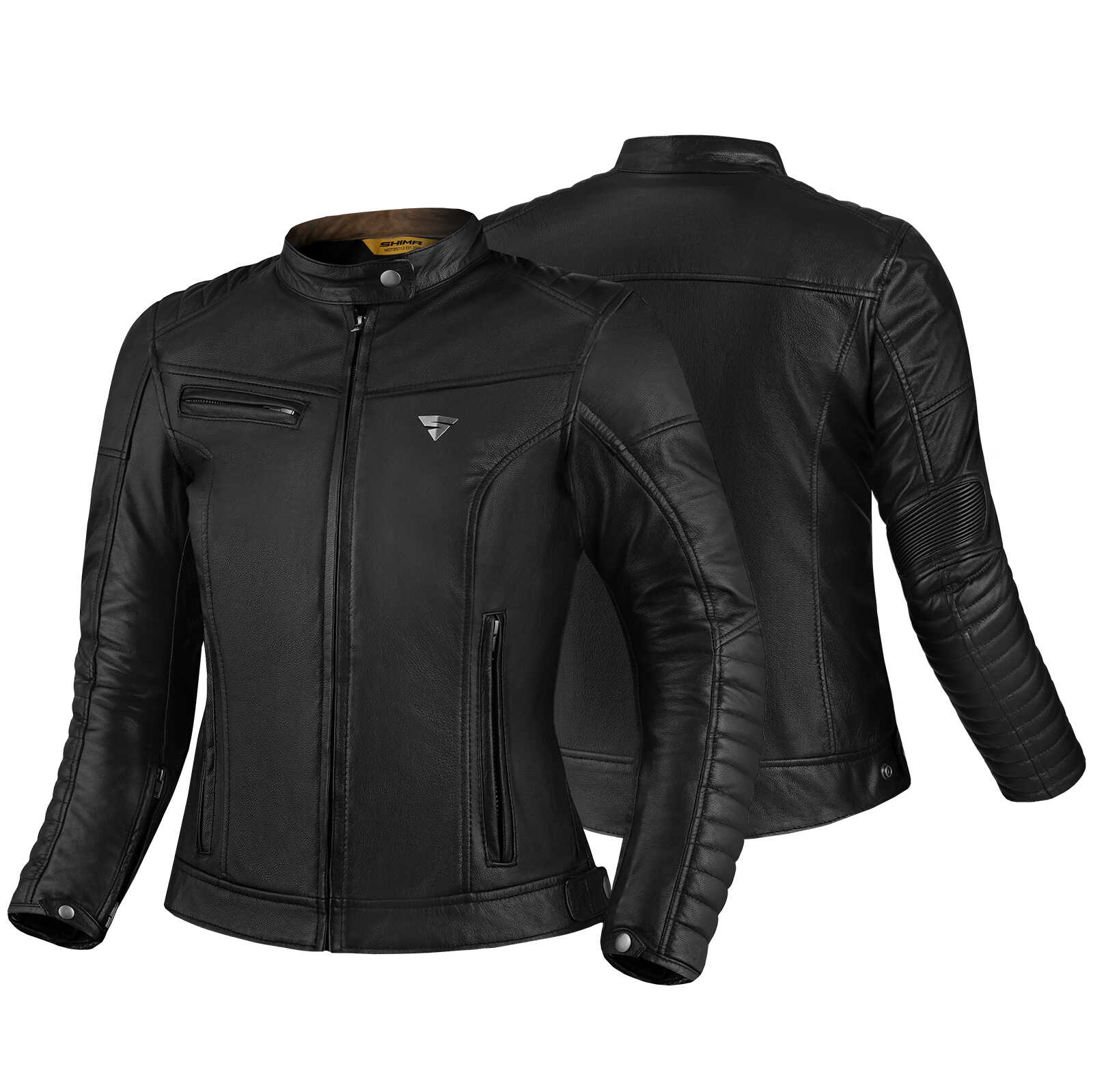 Кожаная мотокуртка SHIMA WINCHESTER 2.0 Lady Black, чёрный — мотоэкипировка SPB-HS, Санкт-Петербург