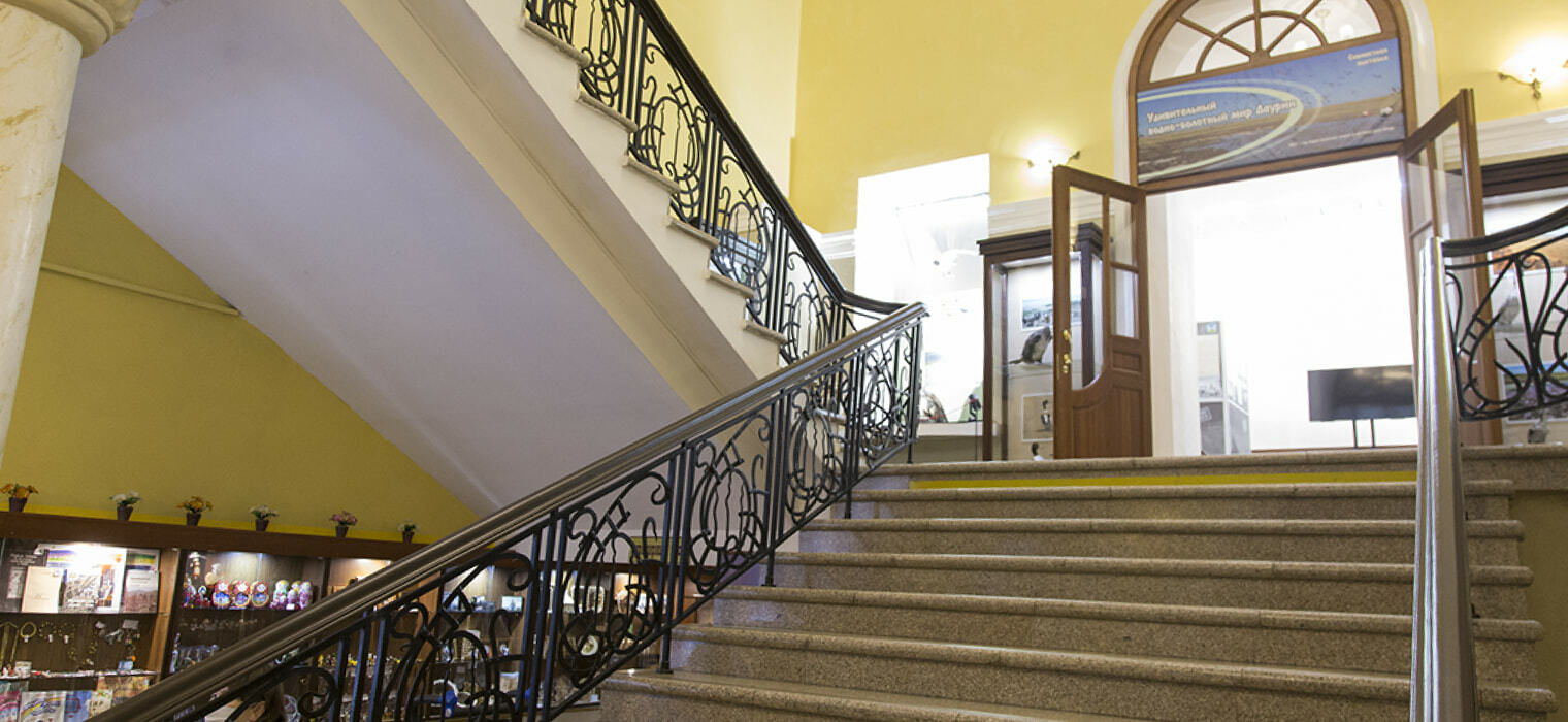 Лестница на второй этаж Краеведческого музея