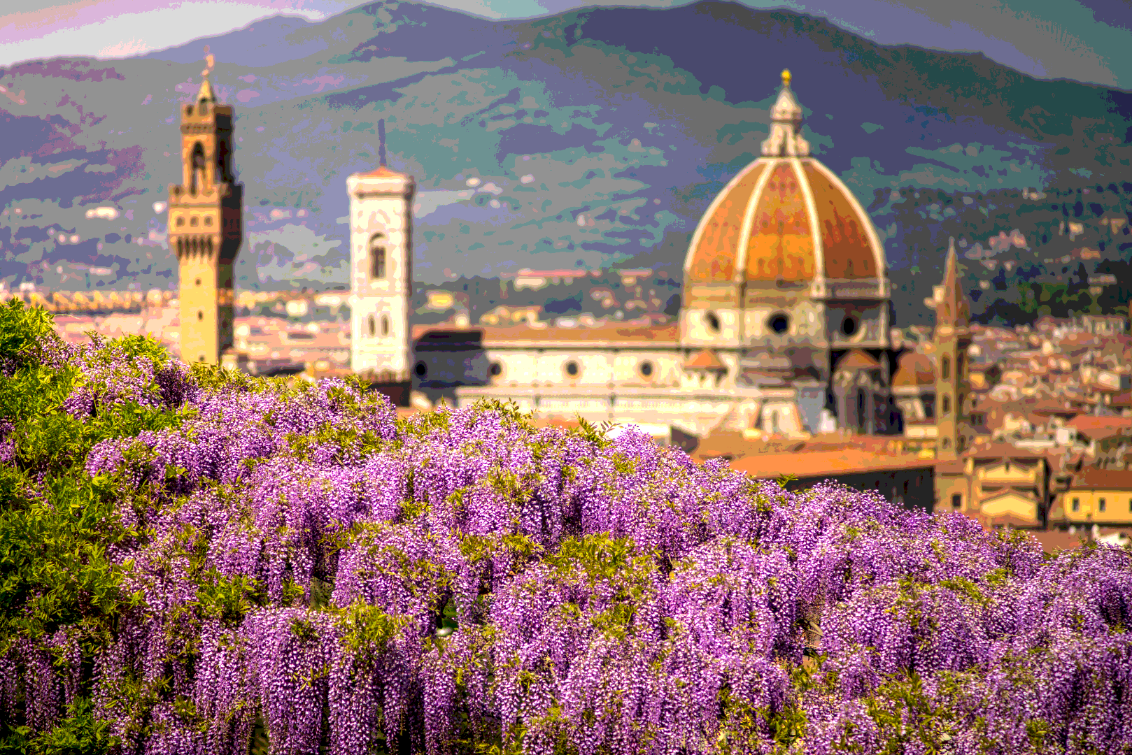 Италия. Глициниевая аллея