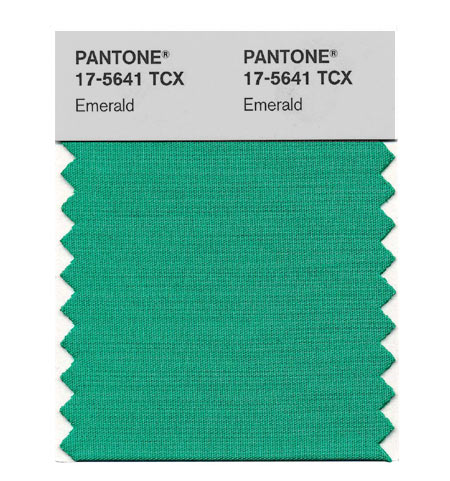 Зеленият цвят Emerald е цветът на 2013 година според Пантон.