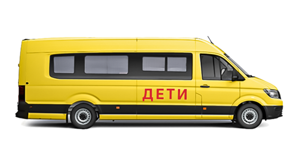 Volkswagen Crafter жёлтый пассажирский