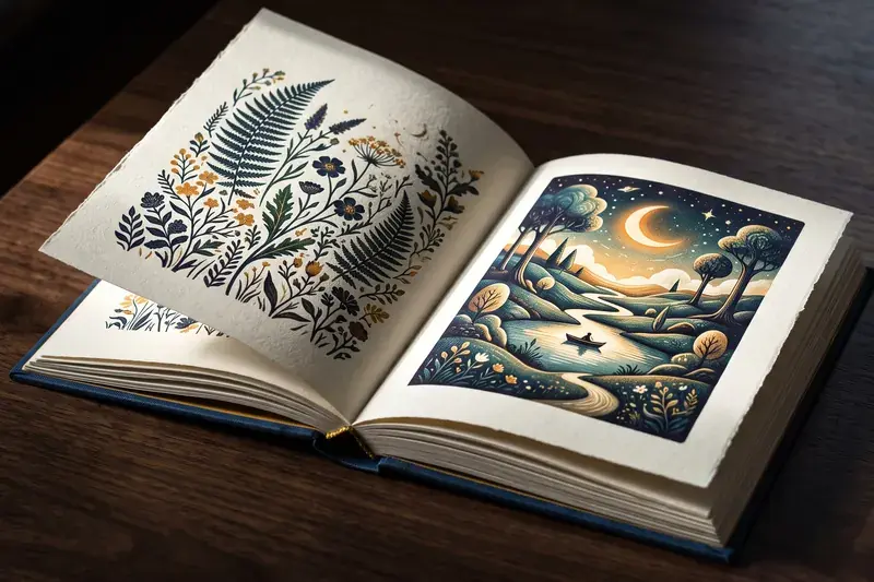 Иллюстрация для книги в единой стилистике, созданная в Метранпаже